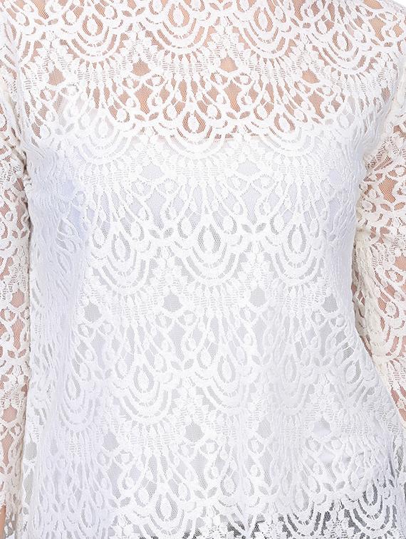 scallop hem laced top - 15951420 - Zoom Image - 4