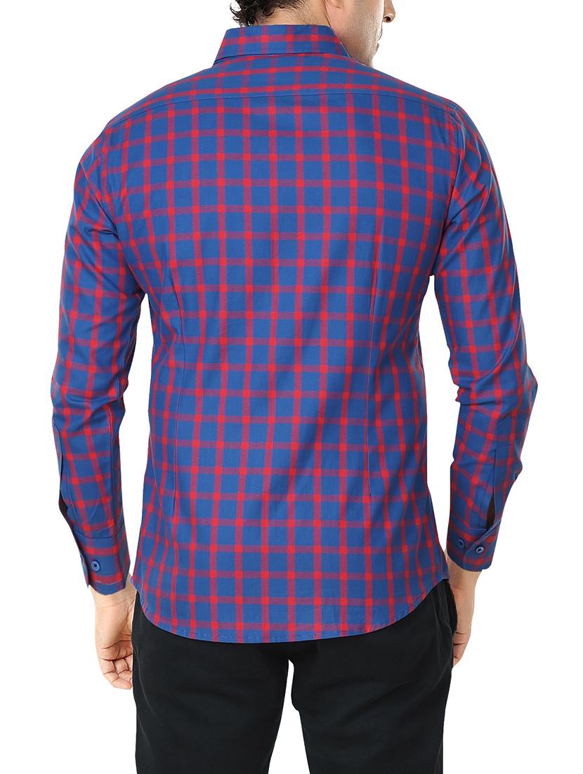 navy blue cotton casual shirt - 15951422 - Zoom Image - 2