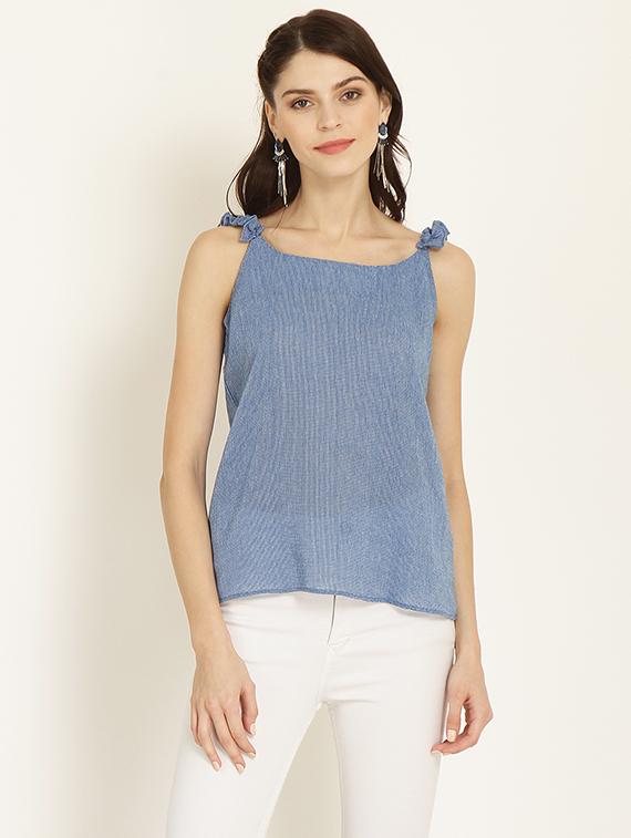 frilled cami neck top - 15951825 - Zoom Image - 1