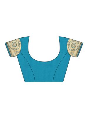 self design kanjivaram saree with blouse - 15951844 - Standard Image - 3