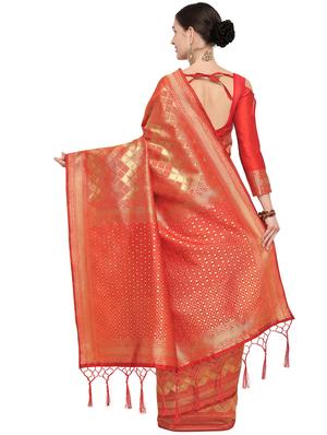 self design kanjivaram saree with blouse - 15951845 - Standard Image - 2
