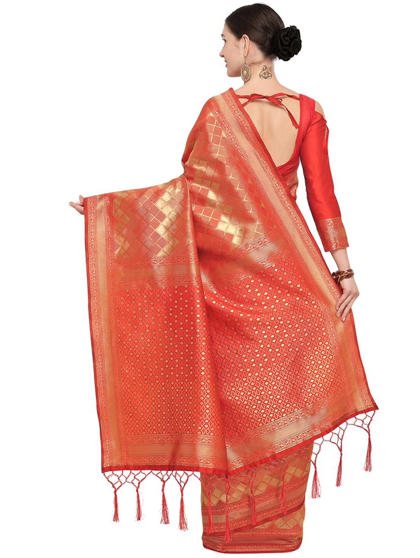 self design kanjivaram saree with blouse - 15951845 - Zoom Image - 2