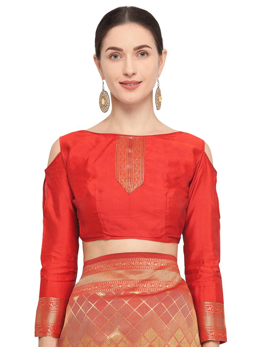self design kanjivaram saree with blouse - 15951845 - Zoom Image - 3