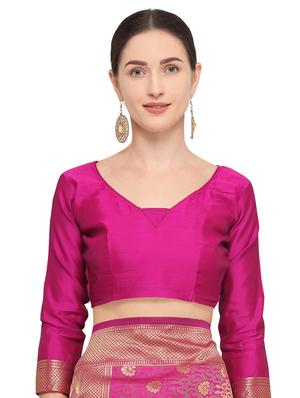self design kanjivaram saree with blouse - 15951852 - Standard Image - 3