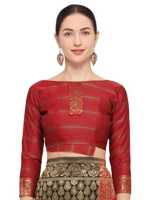 self design kanjivaram saree with blouse - 15951853 - Standard Image - 3