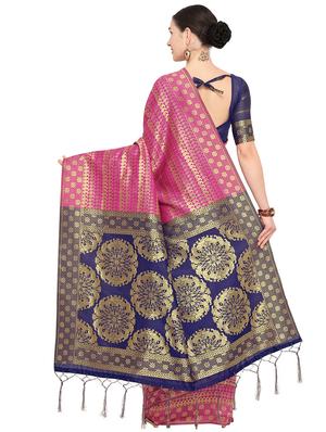 self design kanjivaram saree with blouse - 15951854 - Standard Image - 2