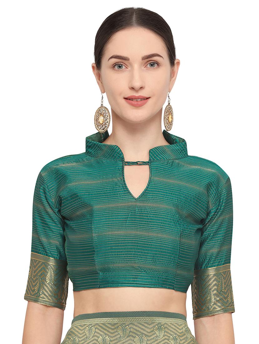 self design kanjivaram saree with blouse - 15951855 - Zoom Image - 3