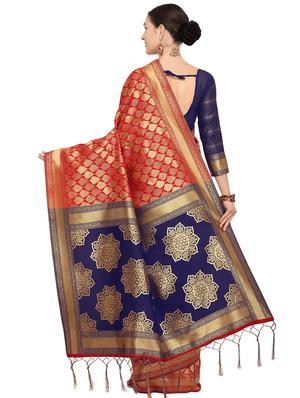 self design kanjivaram saree with blouse - 15951859 - Standard Image - 2