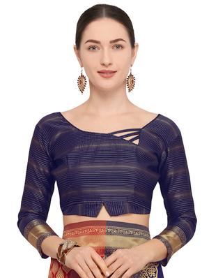 self design kanjivaram saree with blouse - 15951859 - Standard Image - 3