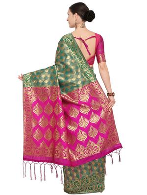 self design kanjivaram saree with blouse - 15951862 - Standard Image - 2
