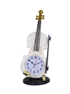 golden peacock funky lock decorative guitar plastic desk clock - 15952043 - Standard Image - 2