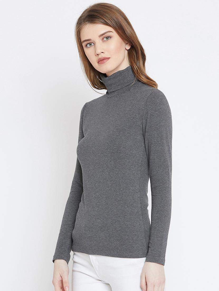 turtle neck long sleeved top - 15952176 - Zoom Image - 2