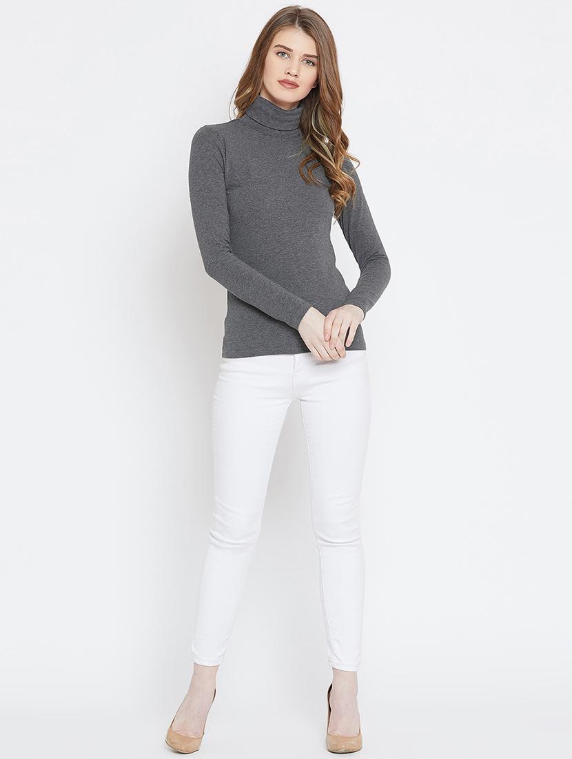 turtle neck long sleeved top - 15952176 - Zoom Image - 4