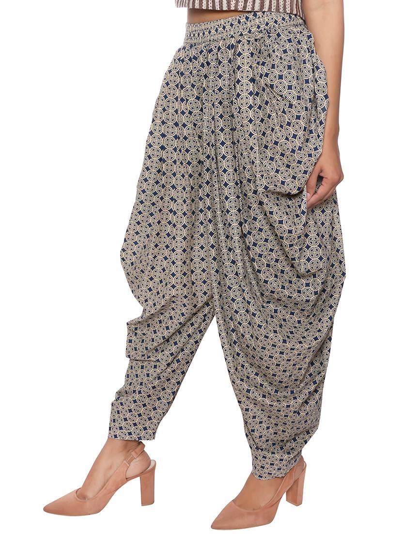 printed dhoti salwar - 15952563 - Zoom Image - 2