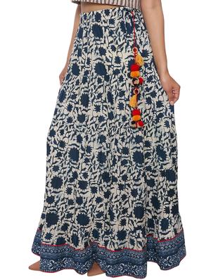 drawstring waist flared skirt - 15952568 - Standard Image - 2