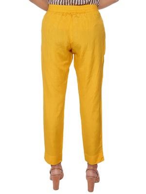 elasticated waist flat front trouser - 15952569 - Standard Image - 3