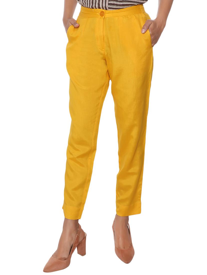 elasticated waist flat front trouser - 15952569 - Zoom Image - 1