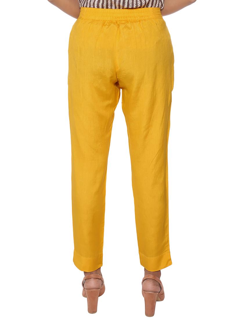 elasticated waist flat front trouser - 15952569 - Zoom Image - 3
