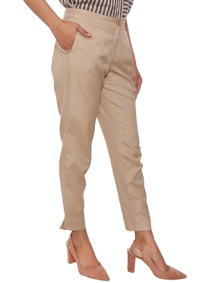 elasticated waist flat front trouser - 15952572 - Zoom Image - 2