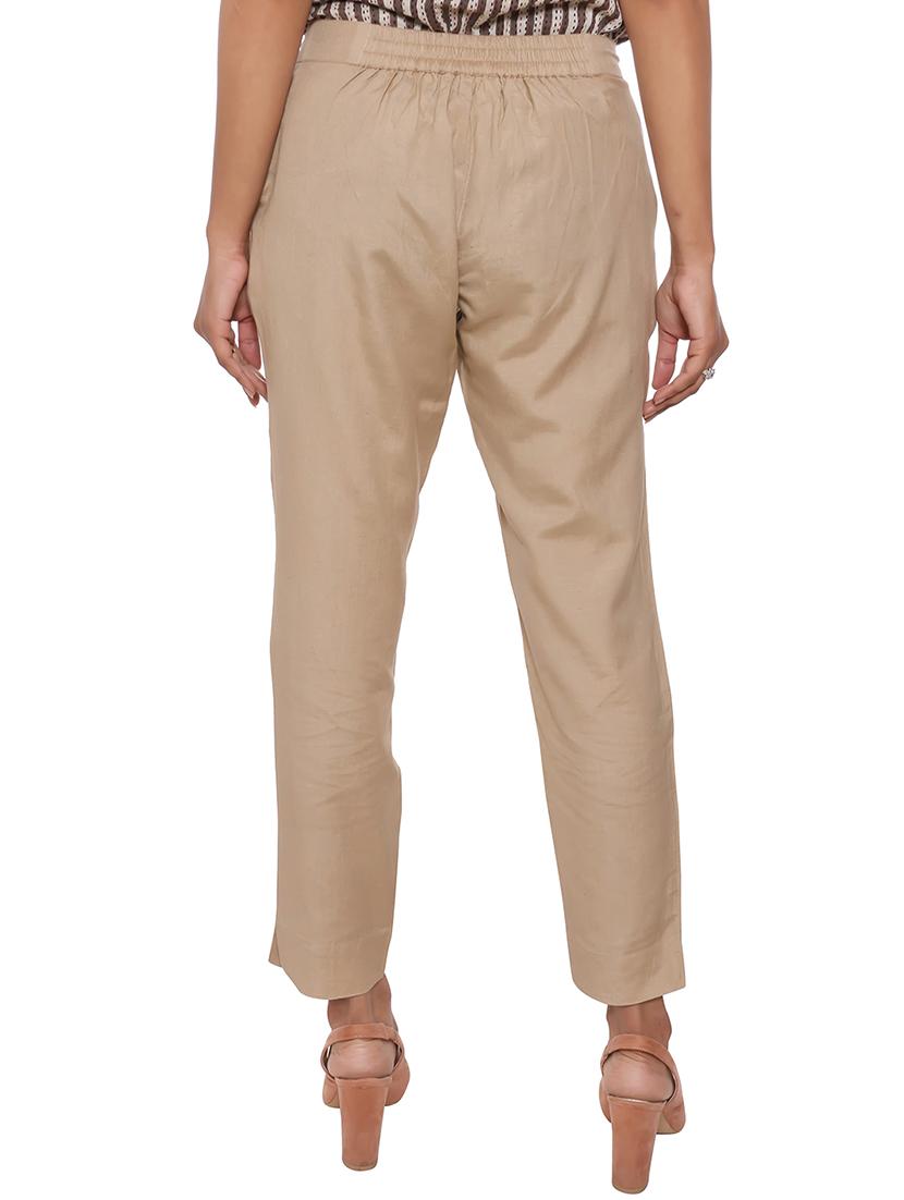 elasticated waist flat front trouser - 15952572 - Zoom Image - 3