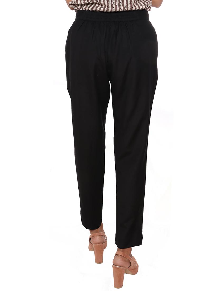 elasticated waist flat front trouser - 15952573 - Zoom Image - 3