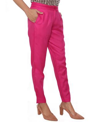 elasticated waist flat front trouser - 15952576 - Standard Image - 2