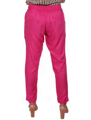 elasticated waist flat front trouser - 15952576 - Standard Image - 3