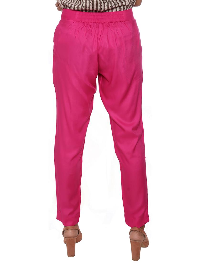 elasticated waist flat front trouser - 15952576 - Zoom Image - 3