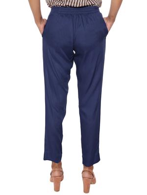 elasticated waist flat front trouser - 15952578 - Standard Image - 3