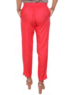elasticated waist flat front trouser - 15952579 - Standard Image - 3