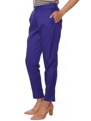 elasticated waist flat front trouser - 15952582 - Standard Image - 2