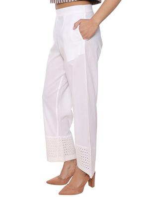 elasticated waist schiffli palazzo - 15952587 - Standard Image - 2