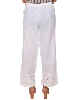 elasticated waist schiffli palazzo - 15952587 - Standard Image - 3