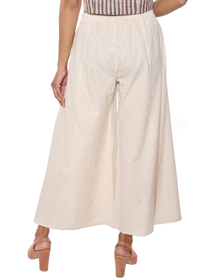 drawstring waist flared palazzo - 15952588 - Zoom Image - 3