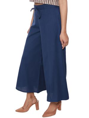 drawstring waist flared palazzo - 15952589 - Standard Image - 2