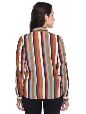 long sleeved striped shirt - 15953094 - Standard Image - 3
