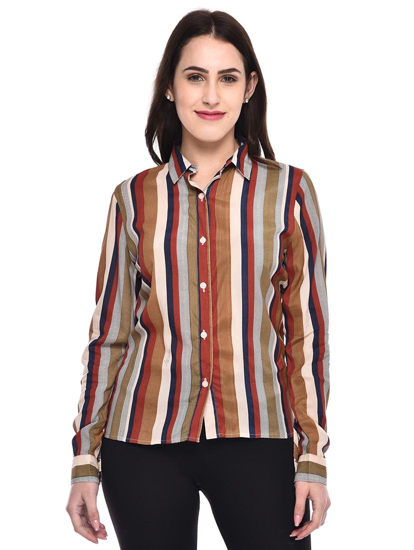 long sleeved striped shirt - 15953094 - Zoom Image - 1