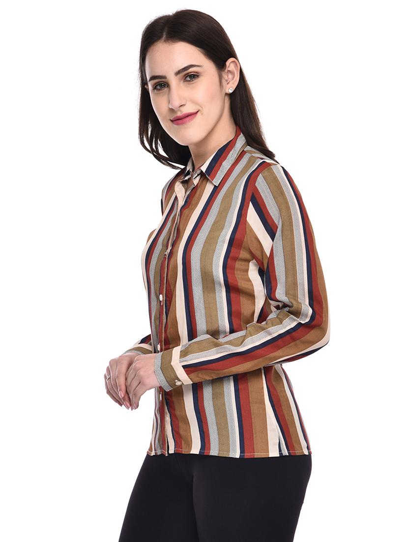 long sleeved striped shirt - 15953094 - Zoom Image - 2