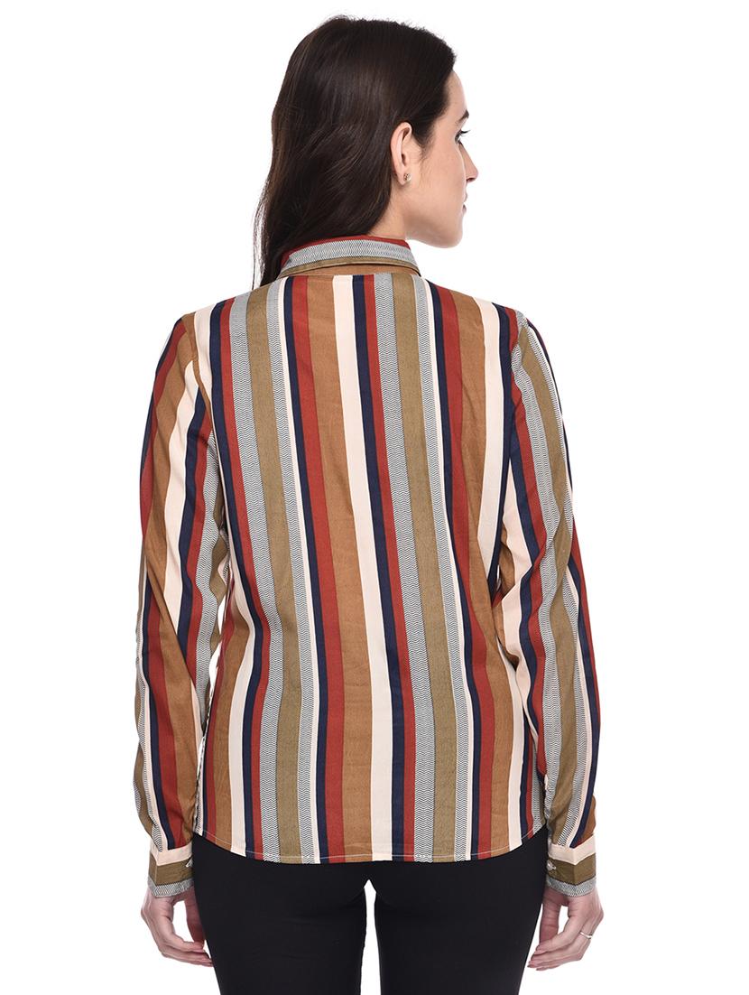 long sleeved striped shirt - 15953094 - Zoom Image - 3