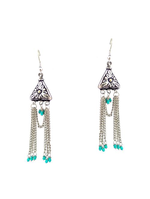 silver brass hoop earring - 15953115 - Standard Image - 1