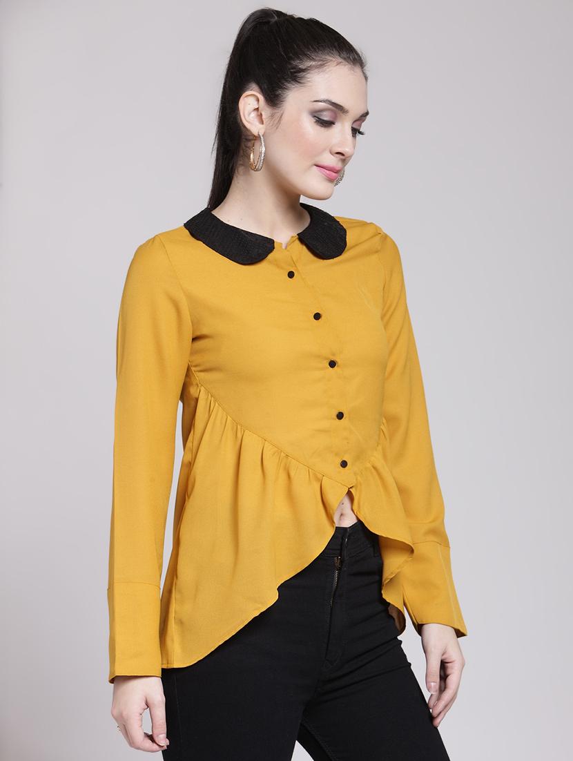 button up high low top - 15953245 - Zoom Image - 2