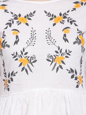 floral gathered waist top - 15953250 - Standard Image - 5