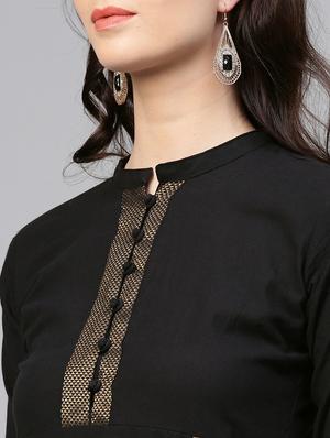 solid side knot kurta with palazzo set - 15953447 - Standard Image - 4