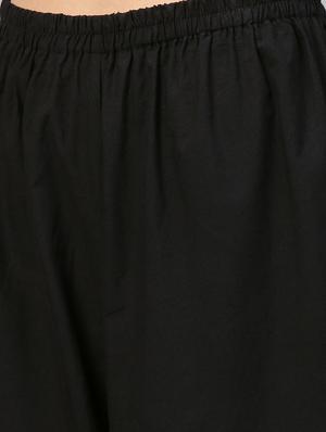 solid side knot kurta with palazzo set - 15953447 - Standard Image - 5