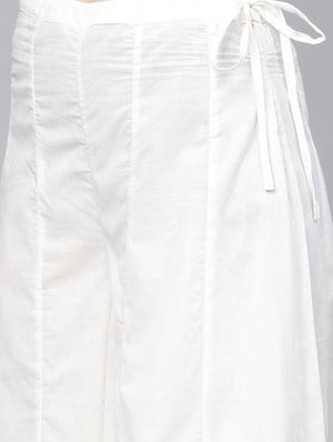gota patti kurta with paneled skirt & dupatta set - 15953450 - Standard Image - 5