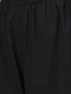 embroidered flared kurta with palazzo set - 15953455 - Standard Image - 5