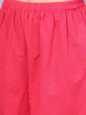 pintucks layered kurta with palazzo set - 15953466 - Standard Image - 5