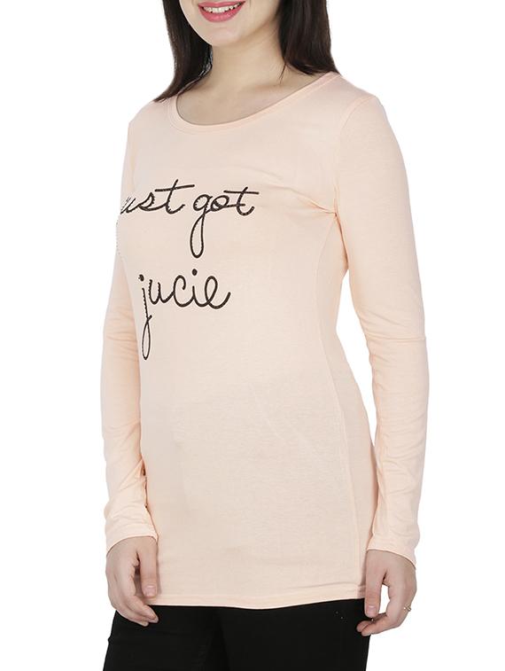 embellished letter print top - 15953626 - Zoom Image - 2