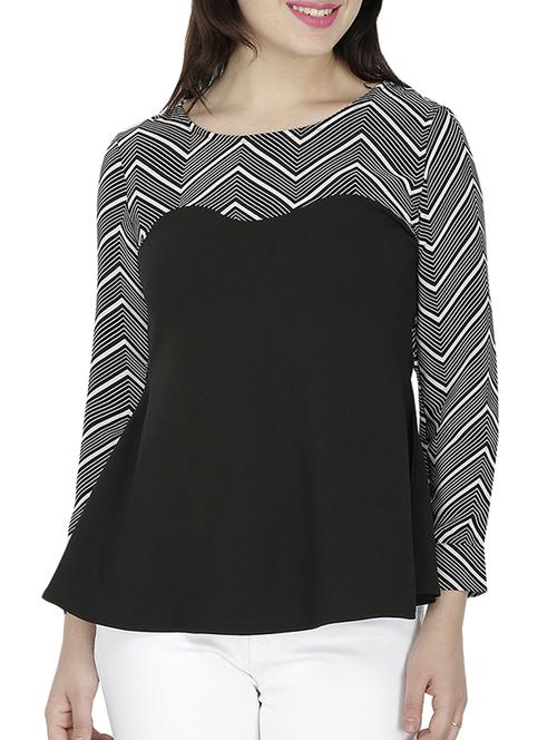 chevron yoke flared top - 15953633 - Standard Image - 1