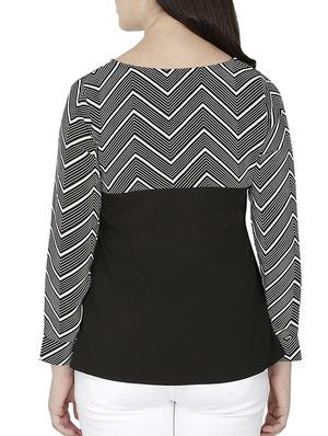 chevron yoke flared top - 15953633 - Standard Image - 3